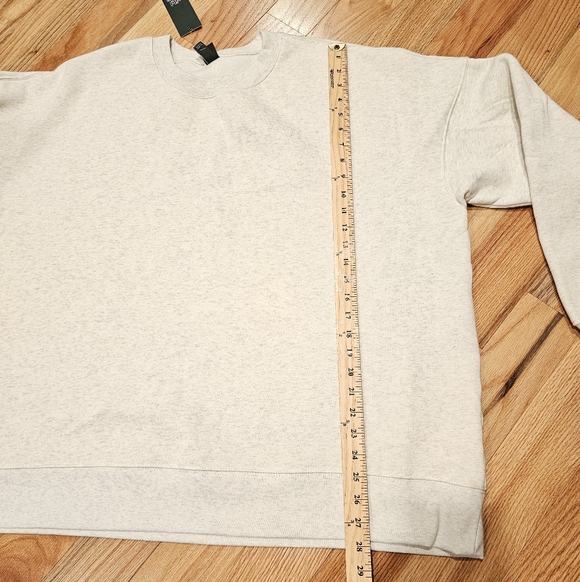 Oversized PulloverSweatshirt, Heather Gray, XXL, NWT - Picture 6 of 7